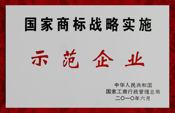 龙8集团被确定为国家商标战略实施示范企业